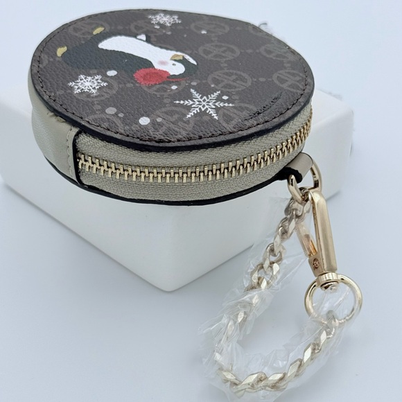 Giani Bernini Saffiano Leather Penguin Coin Purse NWT - Picture 7 of 8